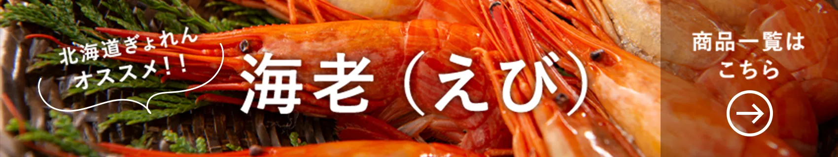 北海道ぎょれんオススメ！！ 海老（えび） 商品一覧はこちら