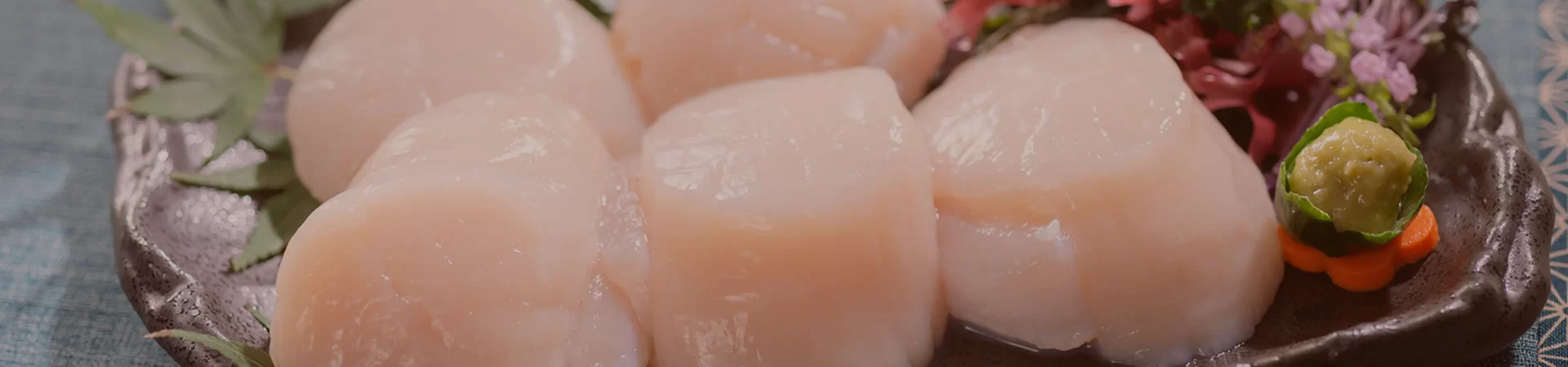 ほたて刺し身の画像