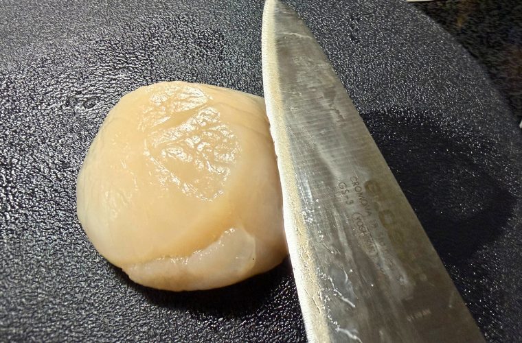 ほたて貝柱の横切り