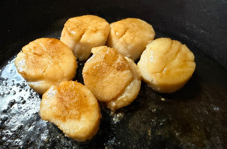 ほたてバター焼きの焼き上がり