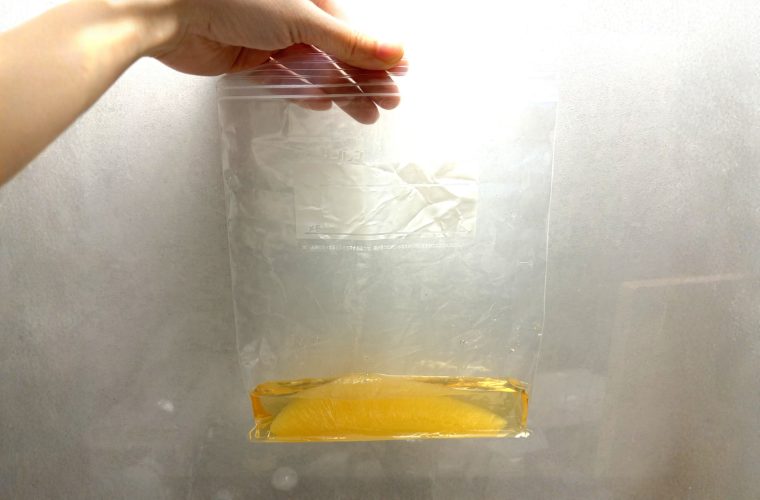 数の子を保存袋で保存