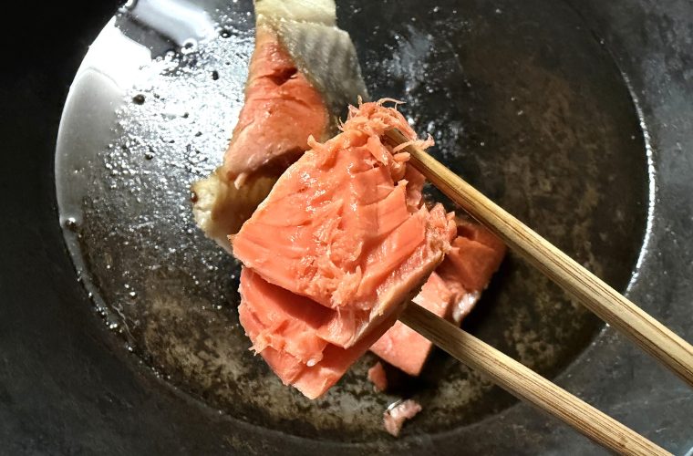 焼きあがった鮭