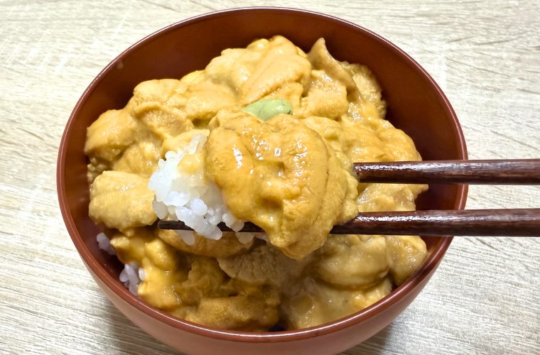 うに丼箸上げ