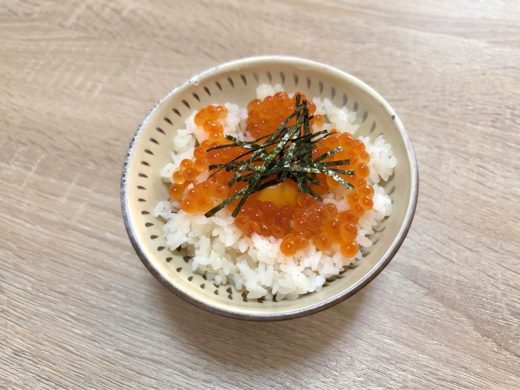 いくらの卵かけごはん