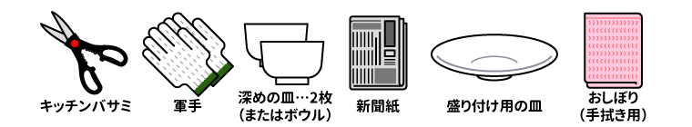先に準備するもの