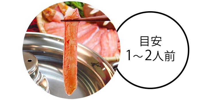 目安1~2人前
