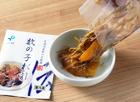 数の子松前を器にあける