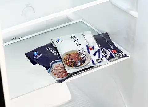 冷蔵庫での解凍イメージ