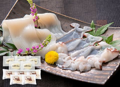 いかそーめん・たこ薄造りセット 各5パック