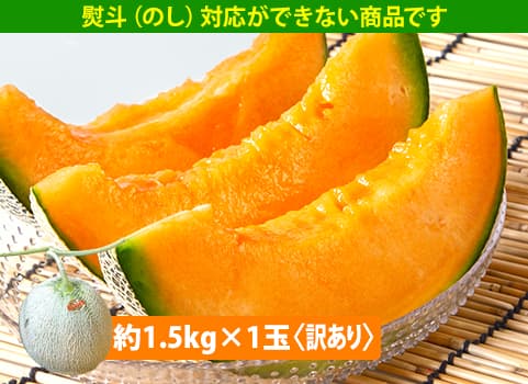 【2026年6月中旬頃 販売再開予定】　【7月上旬～中旬頃 随時発送予定】　訳あり夕張メロン（個撰）1玉