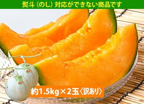 【2026年6月中旬頃 販売再開予定】　【7月上旬～中旬頃 随時発送予定】　訳あり夕張メロン（個撰）2玉