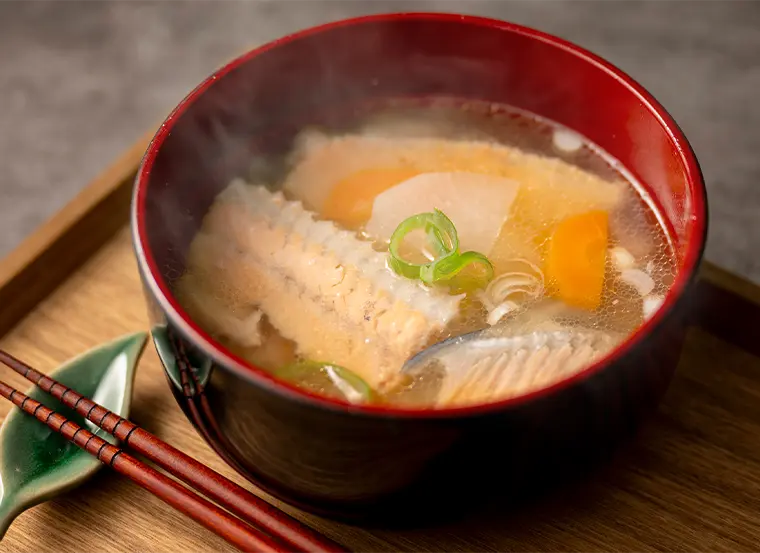 花咲トラウトサーモンのアラ汁