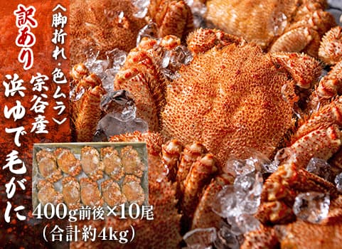 北海道産！ボイル紅ズワイ蟹4kgに8尾入れ 北海道産 冷凍品 ボイル
