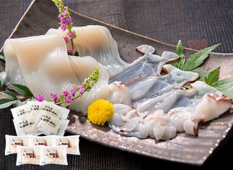 いかそーめん・たこ薄造りセット 各5パック