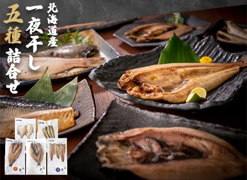北海道産 一夜干し五種詰合せ