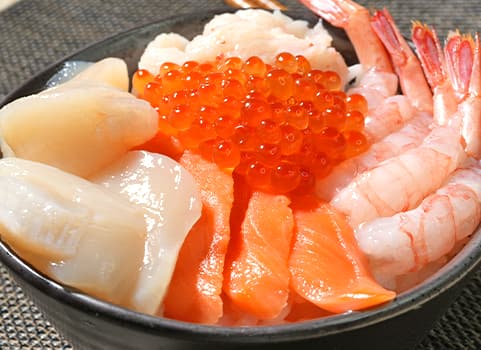北海道ぎょれん 海鮮丼5種セット（蟹とろ・いくら・甘えび・銀鮭スライス・ほたて）